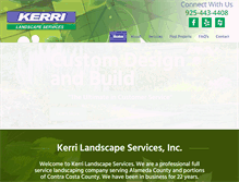 Tablet Screenshot of kerrilandscape.com